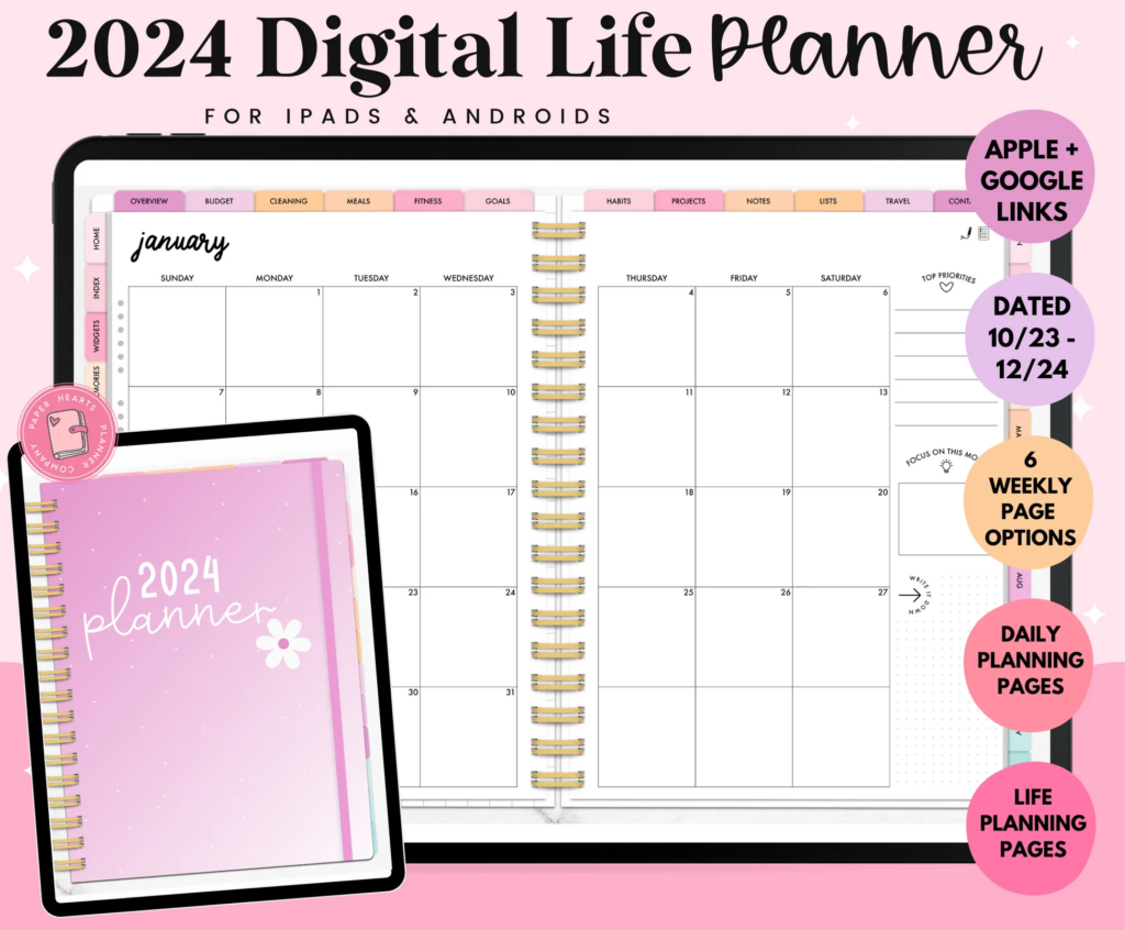 digital planner blog post